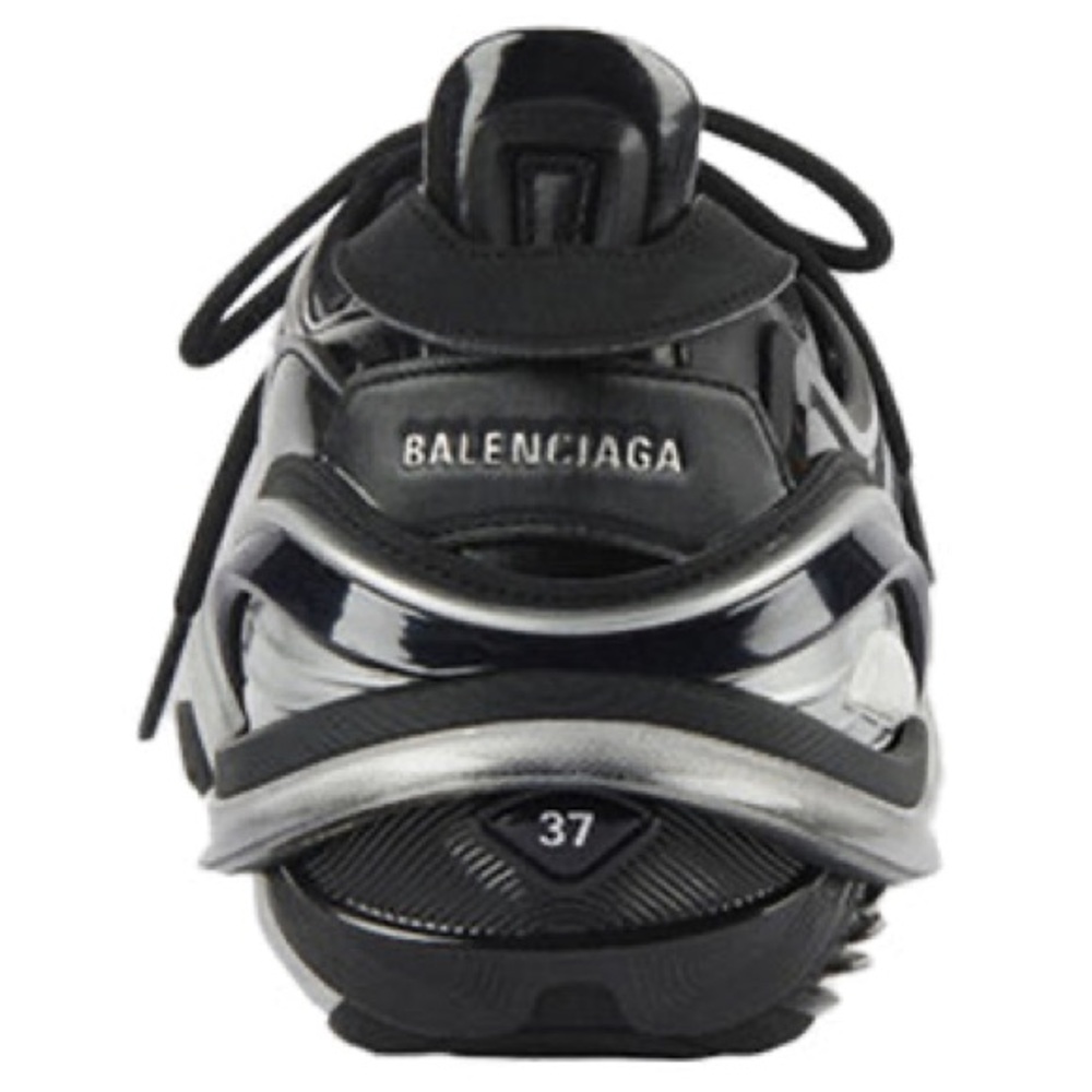 Balenciaga Metallic Black Sneakers Tyrex